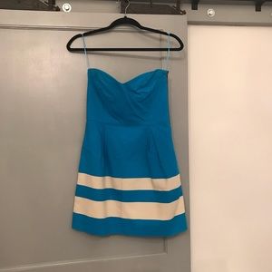 Zara blue tube top dress